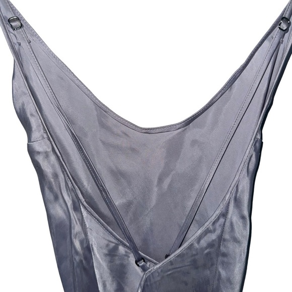 VICTORIA'S SECRET LIGHT PURPLE LILAC SILK LONG SLIP DRESS US XS LUXE SHEEN CUPRO - Picture 9 of 12